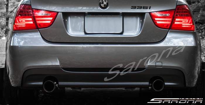 Custom BMW 3 Series  Sedan Rear Bumper (2006 - 2011) - $590.00 (Part #BM-045-RB)